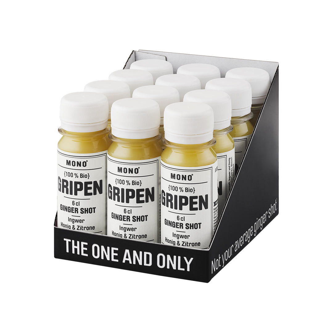GRIPEN Ingwer Shot Box with 12 shots