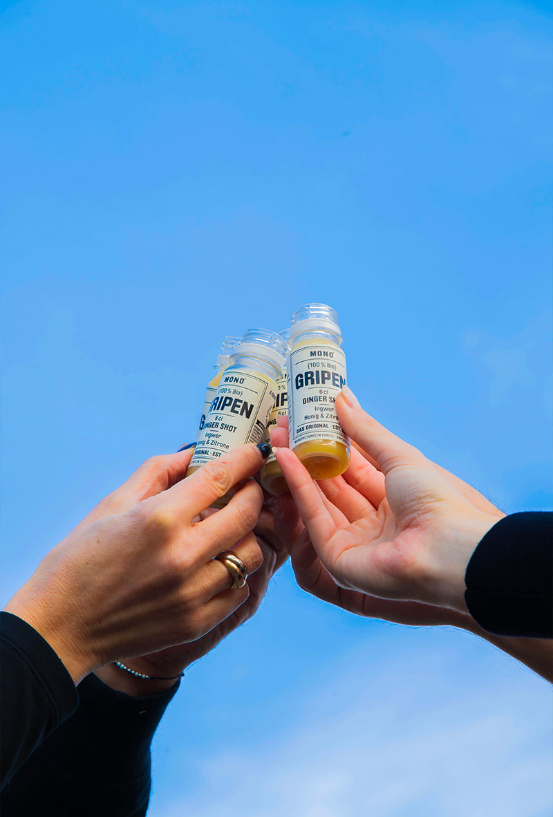 GRIPEN Ingwer Shot Instagram cheers