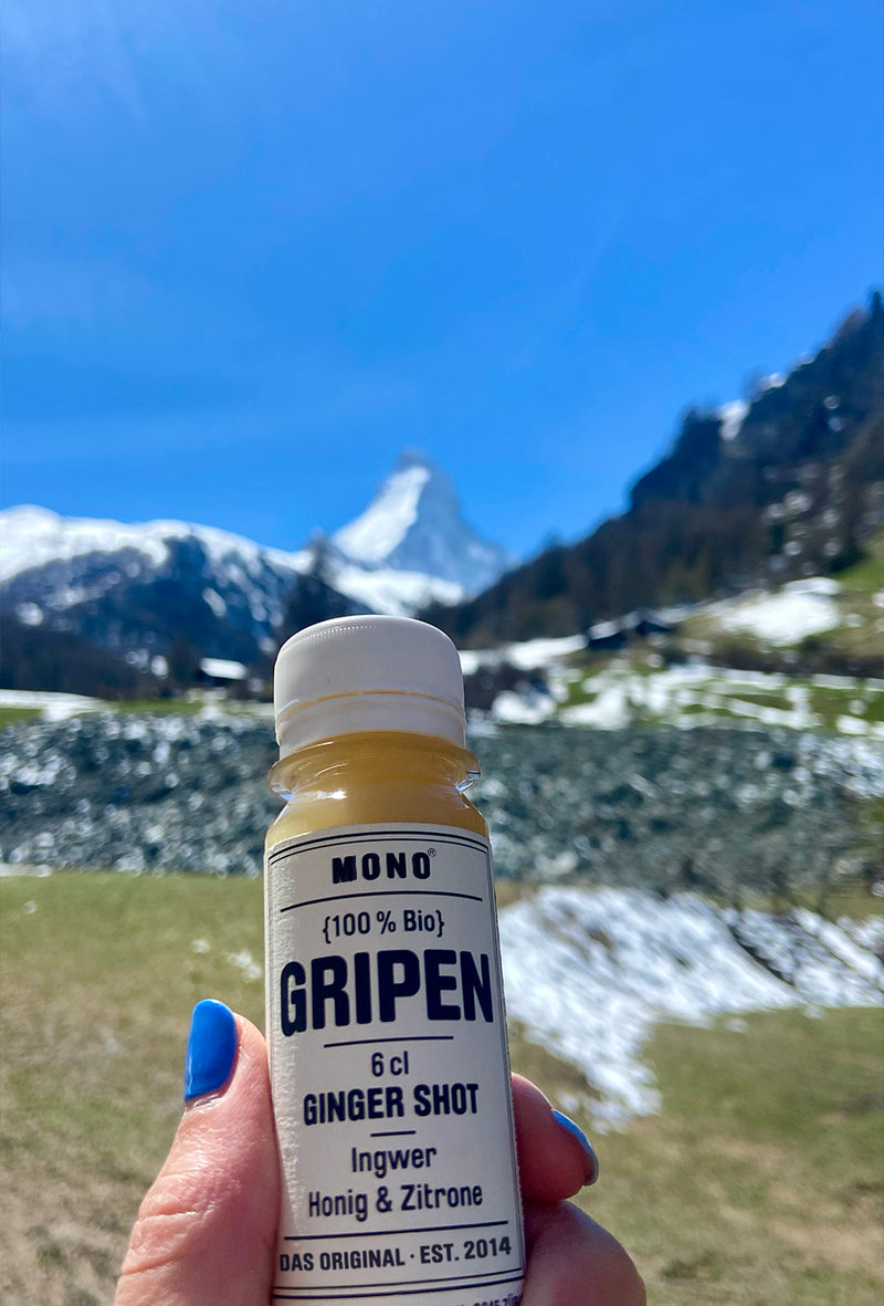 GRIPEN Ingwer Shot Instagram mountains